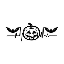 halloween heartbeat pumpkin digital download files