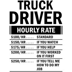 truck driver hourly rate digital download files