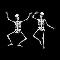 dancing skeleton pumpkin halloween digital download files