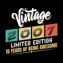 vintage 2007 limited edition 15 years digital download files