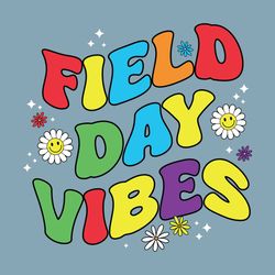 groovy field day 2024 vibes svg