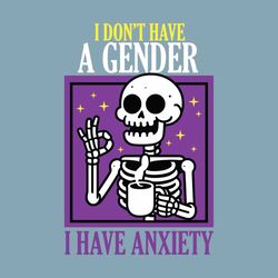 funny anxiety skeleton lgbt svg