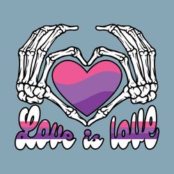 skeleton heart lgbt pride svg