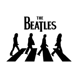 the beatles svg,the beatles road silhouette,silhouettes, celebrity silhouette, famous peo