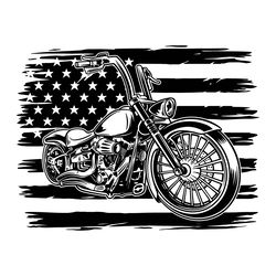 motorcycle with flag svg digital download files