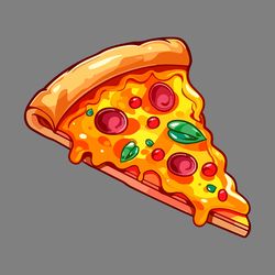cartoon pizza slice svg png eps digital download files