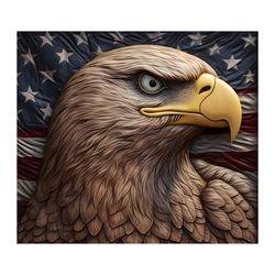 3d american flag eagle tumbler wrap png digital download files