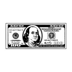 100 dollar bill svg file digital download files