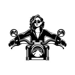 biker woman svg digital download files