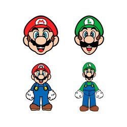 luigi and mario svg, uper mario svg, mario svg bundle, mario bros svg, super mario ornamen