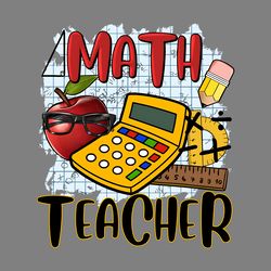 math teacher png sublimation design digital download files