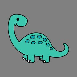 cute dinosaur layered svg cut file for cricut silhouette baby brontosaurus clipart dino pn