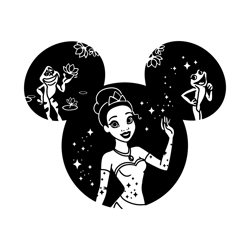 tiana svg princess and the frog digital download files