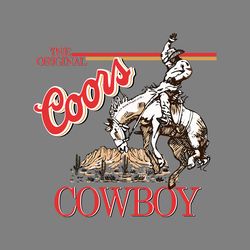 the original coors cowboy png svg digital download files