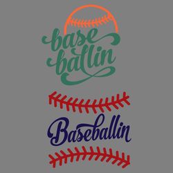 base ballin baseball cuttable design svg png dxf & eps designs cameo file silhouette