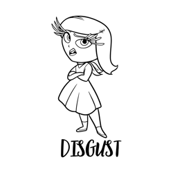 disgust inside out svg clip art files digital download files