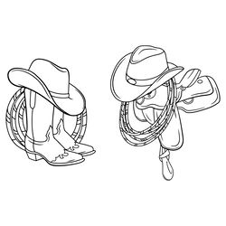 cowboy boots svg digital download files