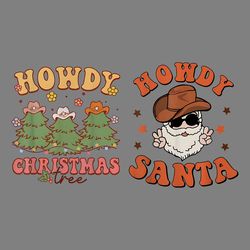 howdy santa png digital download files