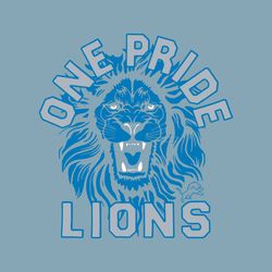 one pride lions detroit football svg digital download
