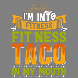 fit'ness taco t-shirt design vector digital download files