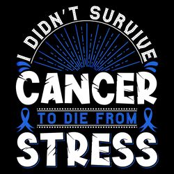 colon cancer to die tshirt design vector