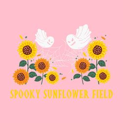 Spooky Sunflower Field