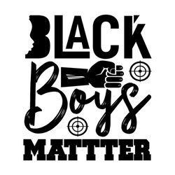 black boys matter svg