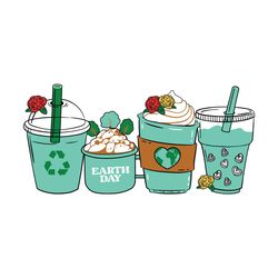 earth day coffee cup svg