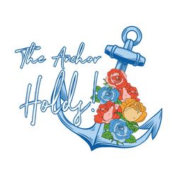 the anchor holds floral svg