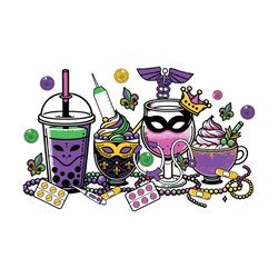 mardi gras coffee nurse svg