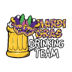 mardi gras drinking team svg