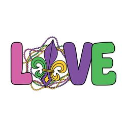 love mardi gras mask svg