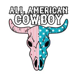 all american cowboy patriotic svg