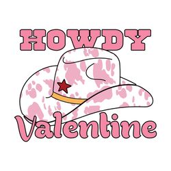 howdy valentine hat star heart svg