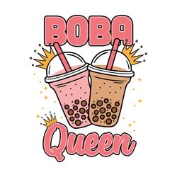 boba queen kawaii svg