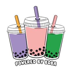 powered by boba milk tea svg