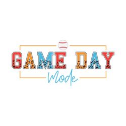 game day mode baseball sublimation png