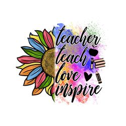 teacher teach love inspire png