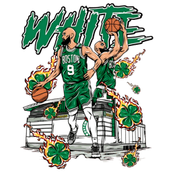 boston celtics white nba basketball player png