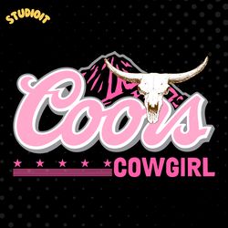 coors cowgirl png digital download files