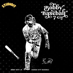 bobby witt jr baseball mlb kansas city royals svg