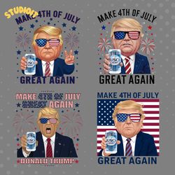 make 4th of july great again busch light png bundle