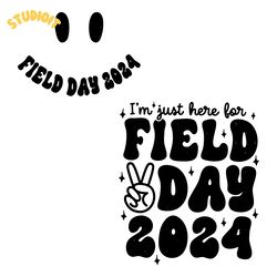 retro im just here for field day 2024 svg