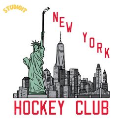 new york hockey club statue of liberty svg digital download