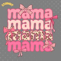 groovy mama bow tie happy mothers day svg