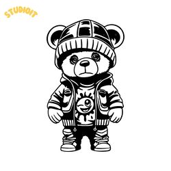 cool teddy bear svg digital download files
