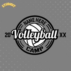 volleyball camp svg digital download files
