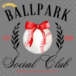 retro ballpark social club est 1846 baseball png