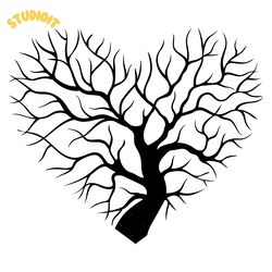 heart tree svg digital download files
