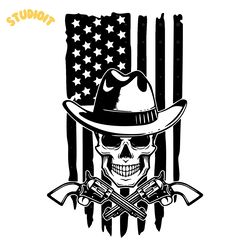 us cowboy skull svg digital download files